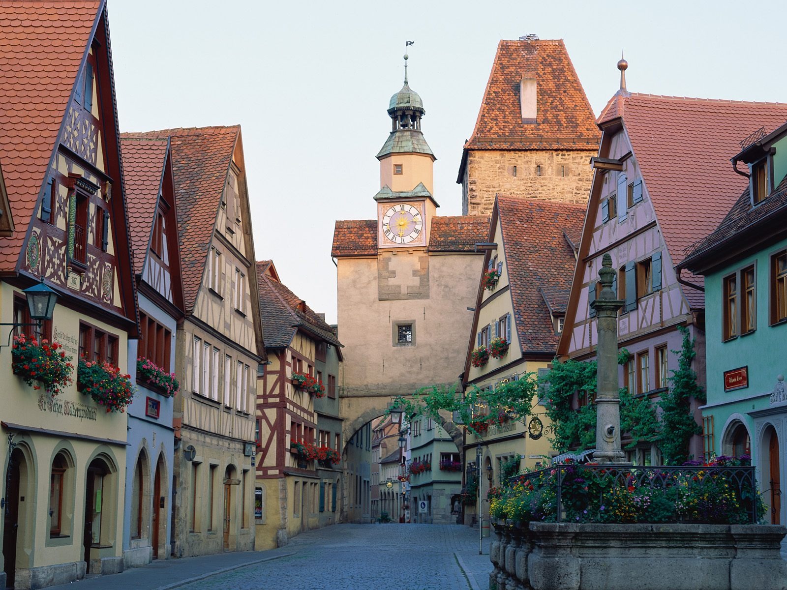 fond d'écran allemagne,ville,architecture médiévale,bâtiment,quartier,architecture