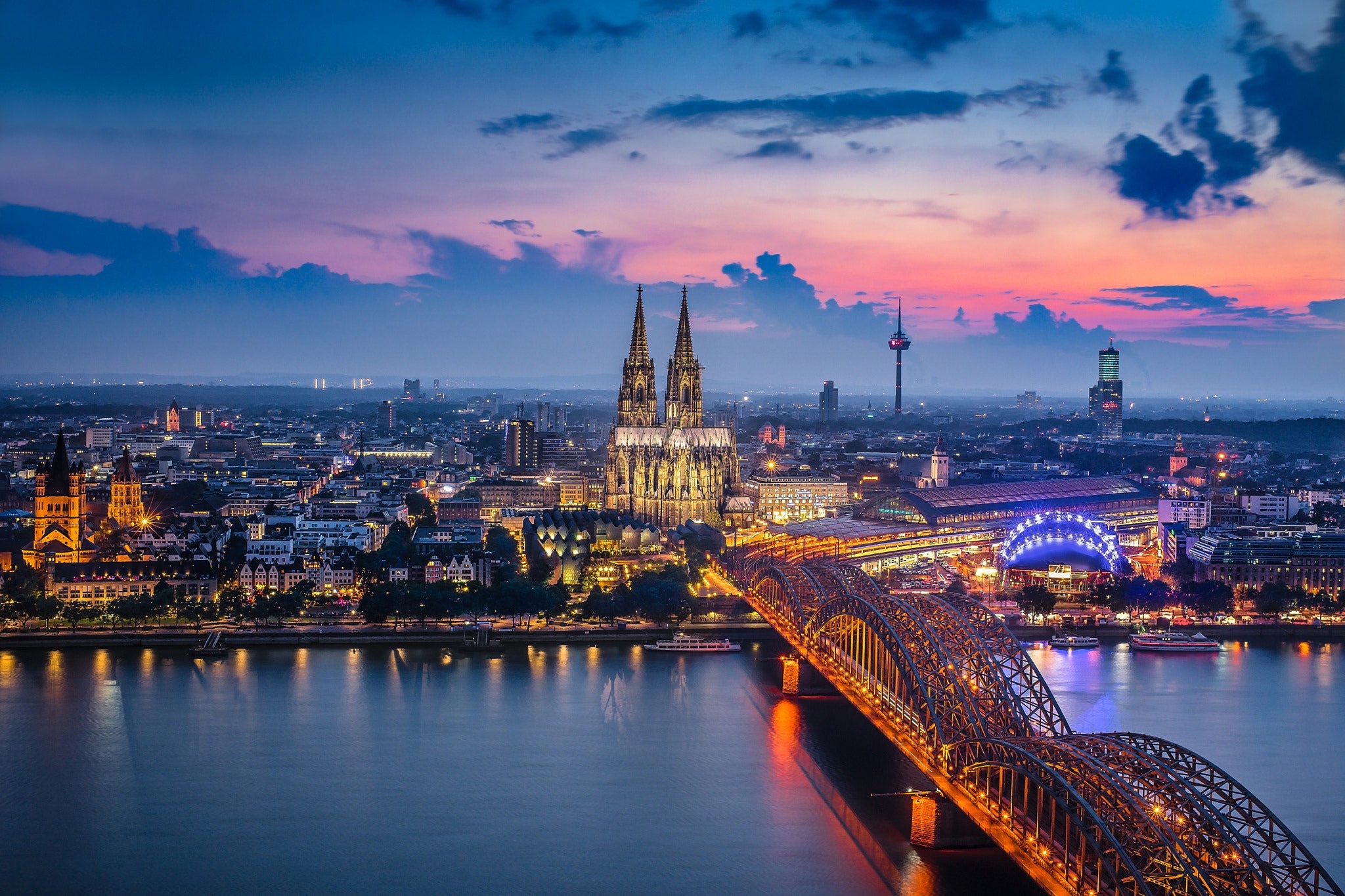 germany wallpaper,cityscape,sky,city,metropolitan area,landmark