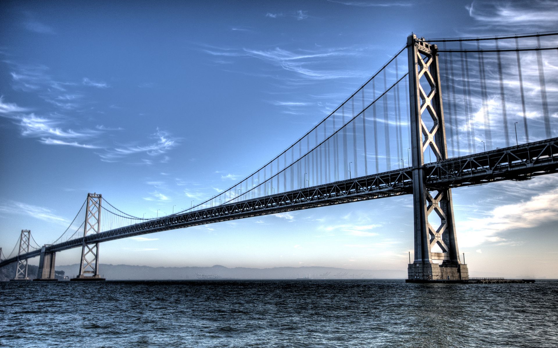 brückentapete,brücke,hängebrücke,schrägseilbrücke,himmel,wasser