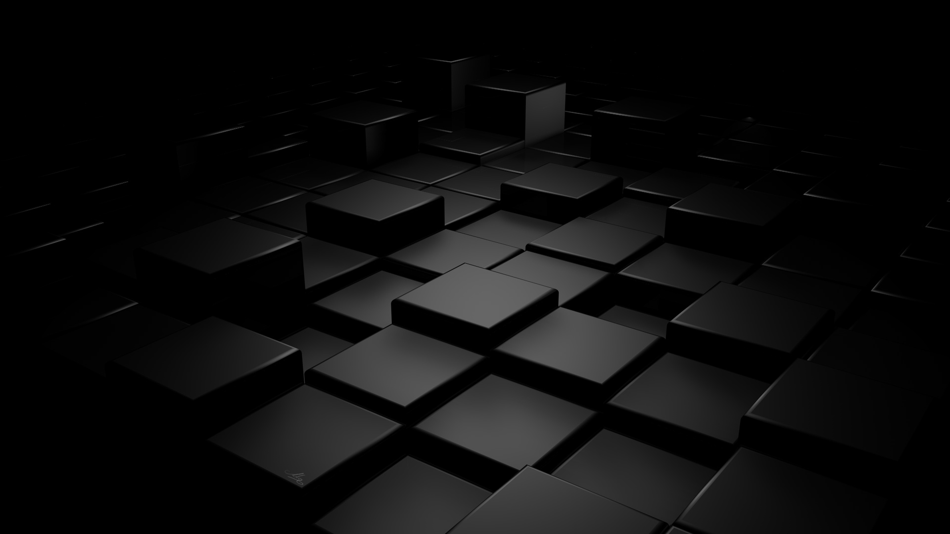 cube wallpaper,black,darkness,light,black and white,floor