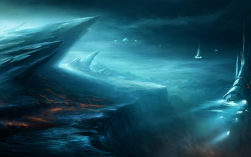 fondo de pantalla de kumpulan,cielo,agua,cg artwork,atmósfera,oscuridad