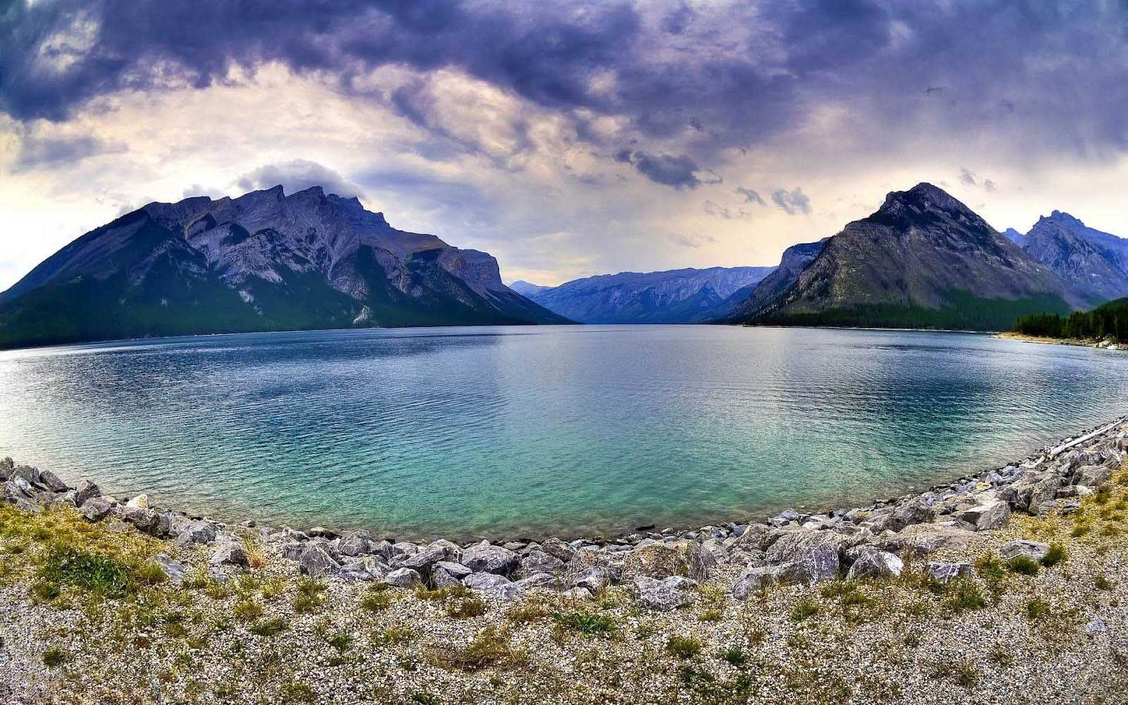 fond d'écran pemandangan indah,plan d'eau,paysage naturel,montagne,la nature,lac