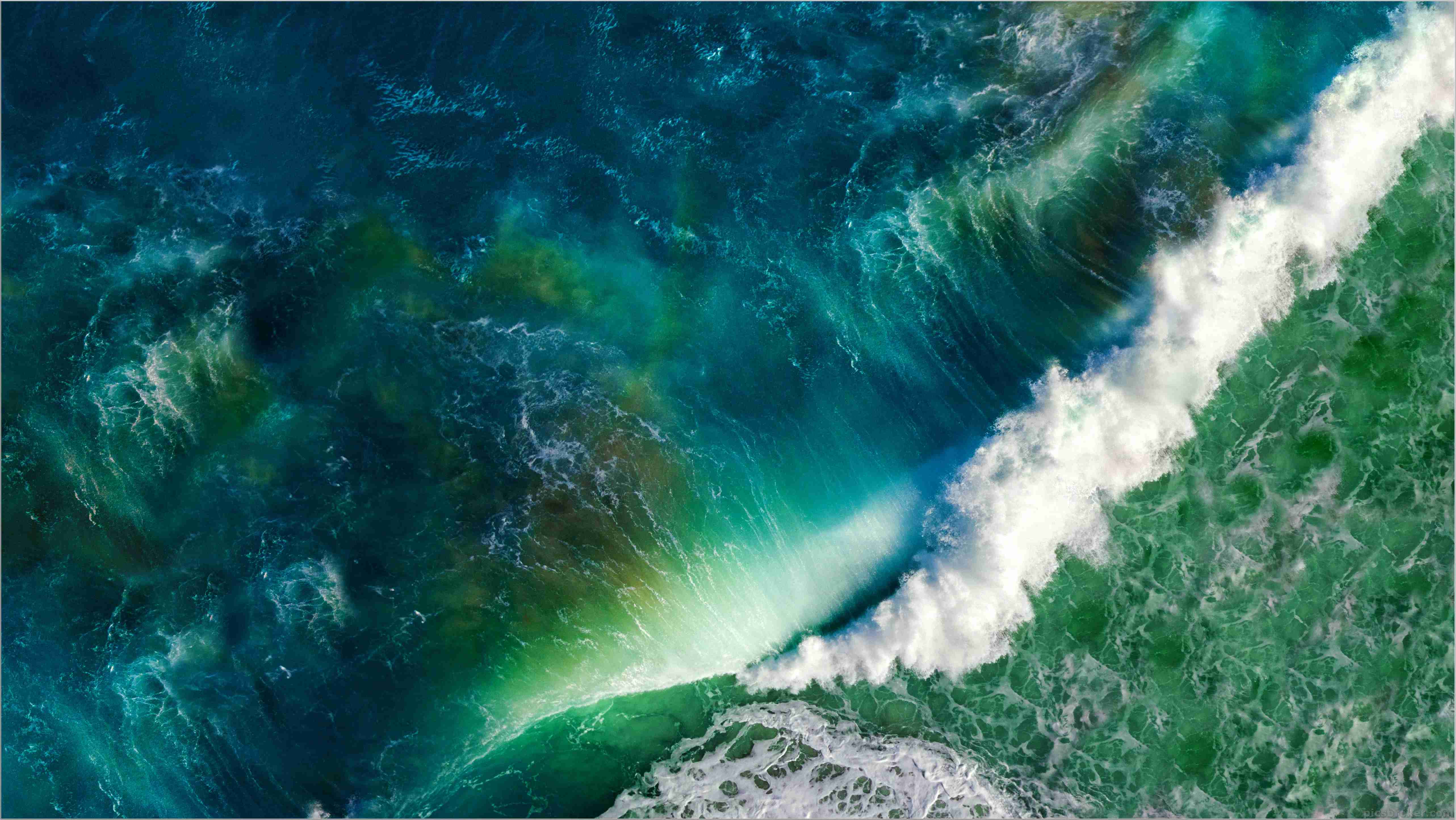 グーグルアース壁紙,波,自然,水,風の波,空