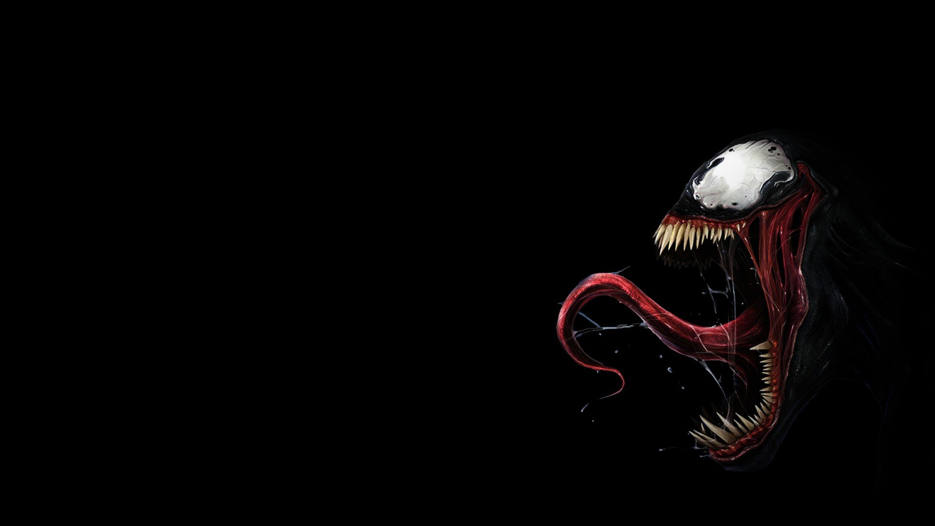 villain wallpaper,fictional character,organism,venom,supervillain,illustration