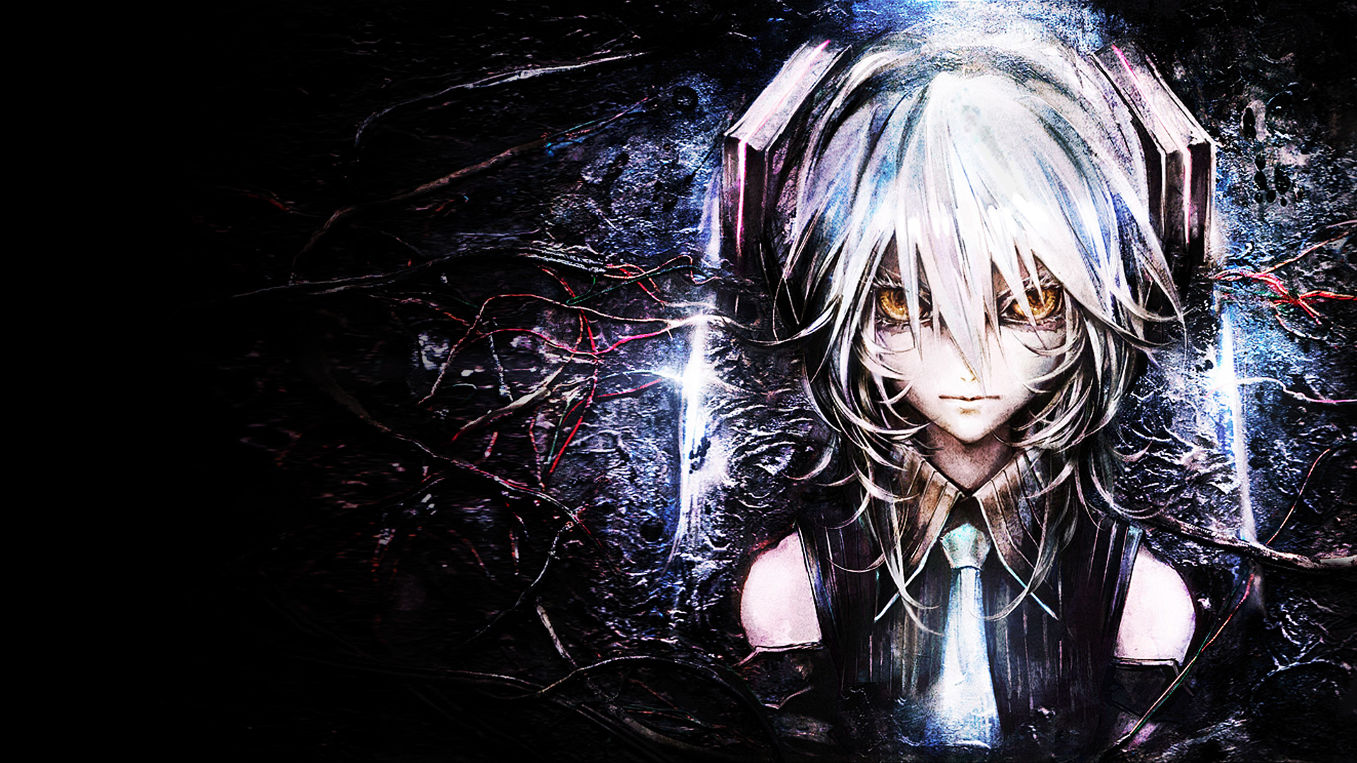 tolle anime wallpaper,cg kunstwerk,anime,schwarzes haar,dunkelheit,illustration