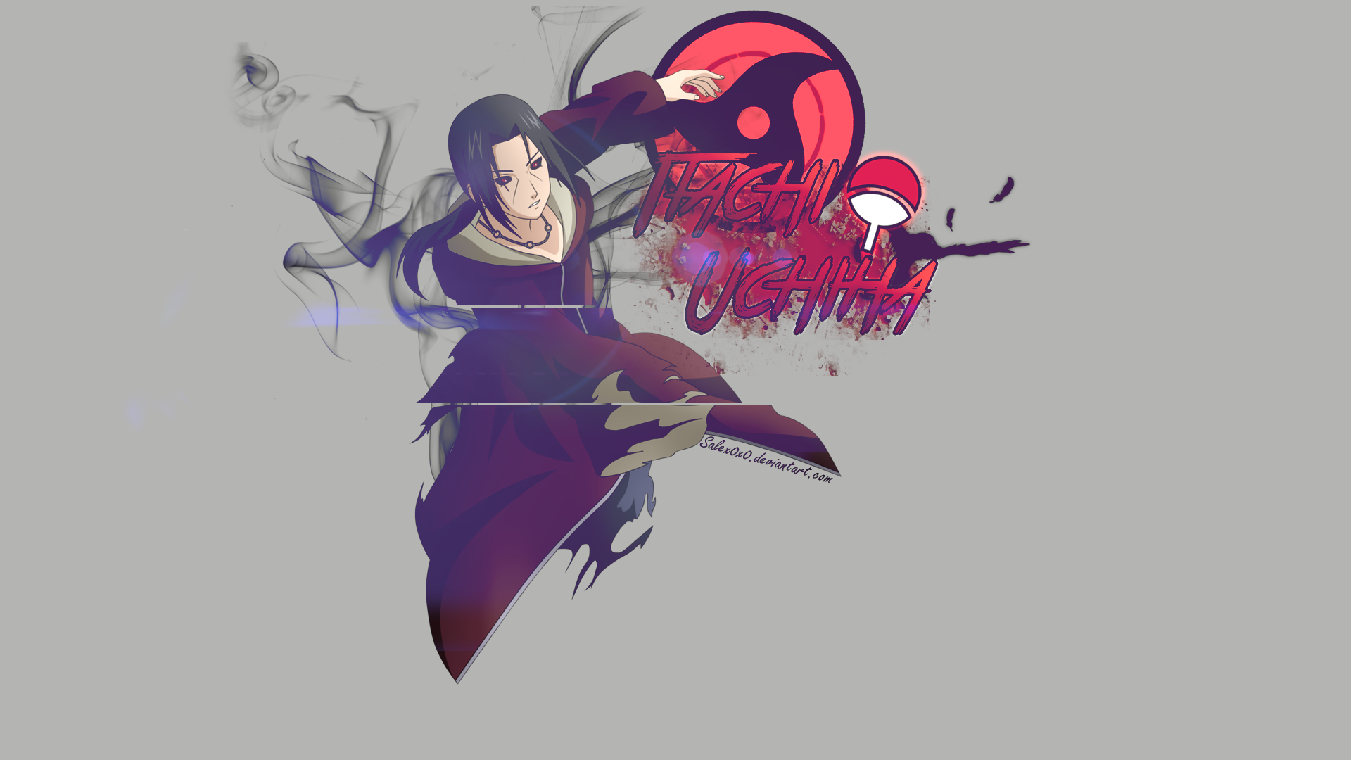 uchiha itachi tapete,illustration,violett,erfundener charakter,grafikdesign,kunst