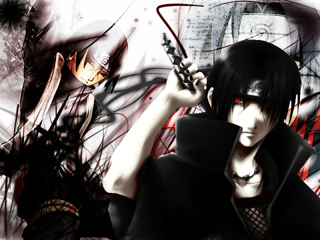 uchiha itachi wallpaper,cg artwork,black hair,anime,cool,illustration