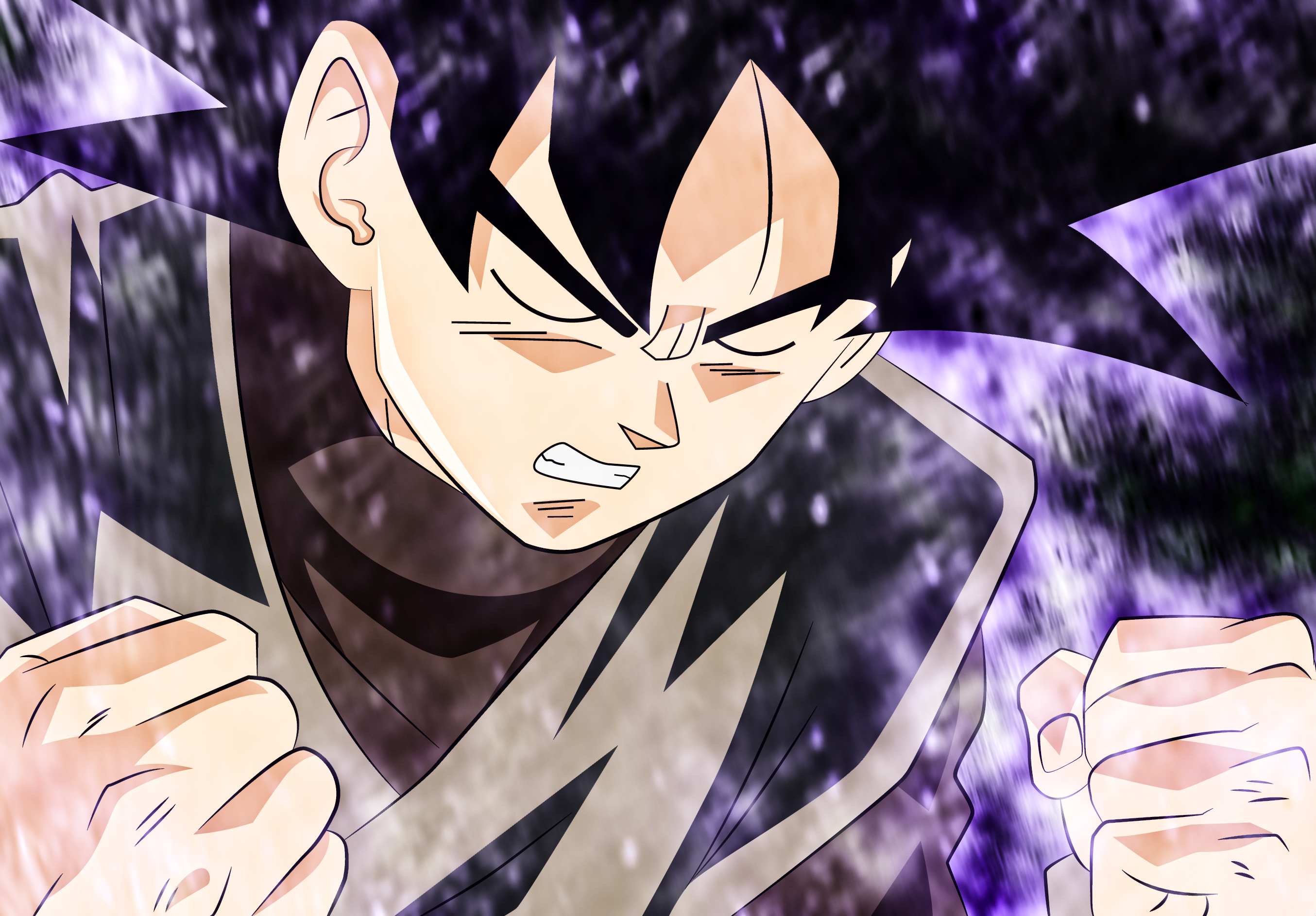 black goku wallpaper,anime,cartoon,fictional character,gesture,artwork