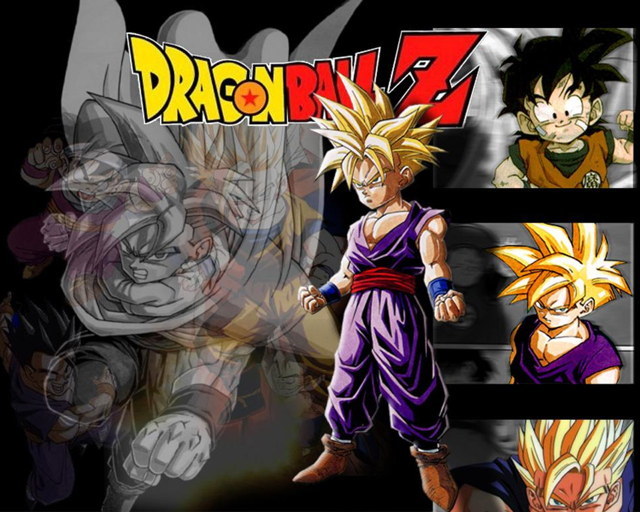 gohan wallpaper,anime,cartoon,dragon ball,artwork,fictional character