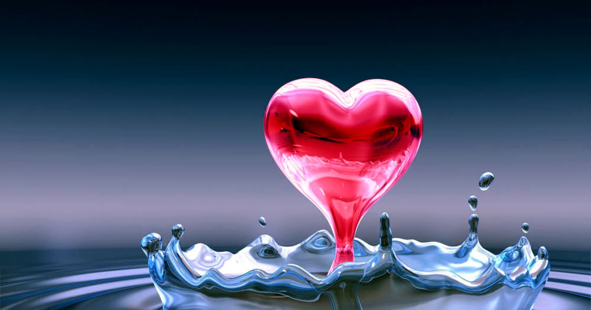 愛の背景の壁紙,水,心臓,愛,液体,バレンタイン・デー