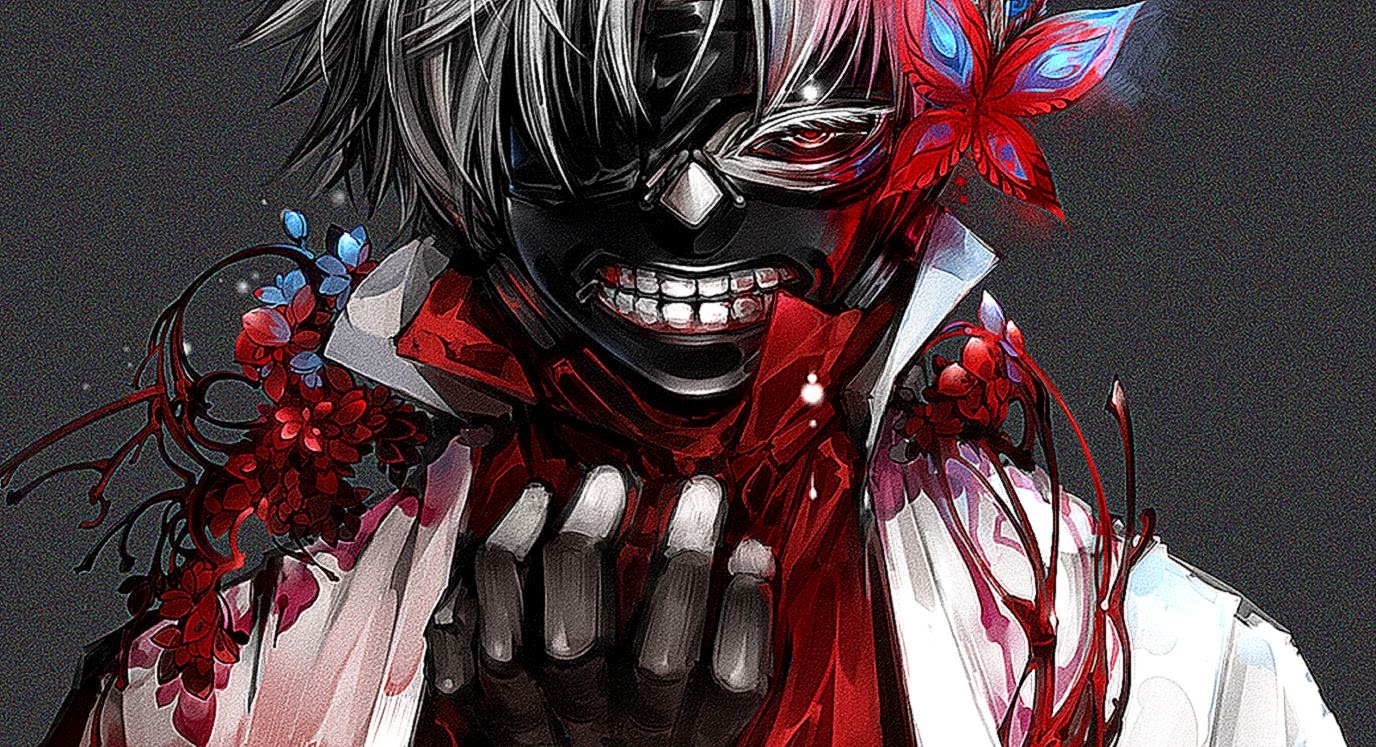 carta da parati tokyo ghoul kaneki,illustrazione,personaggio fittizio,anime,disegno grafico,freddo