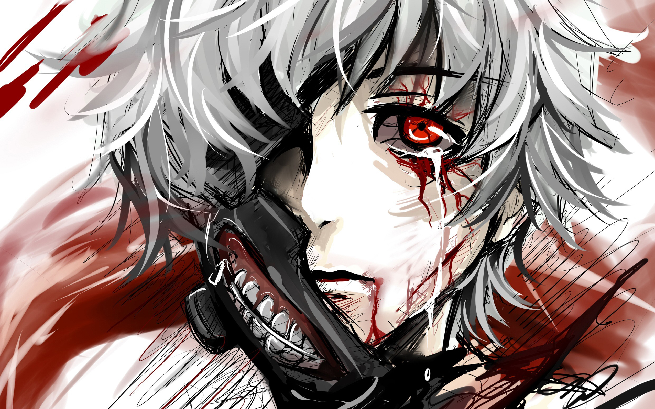 carta da parati tokyo ghoul kaneki,cartone animato,anime,cg artwork,illustrazione,capelli neri