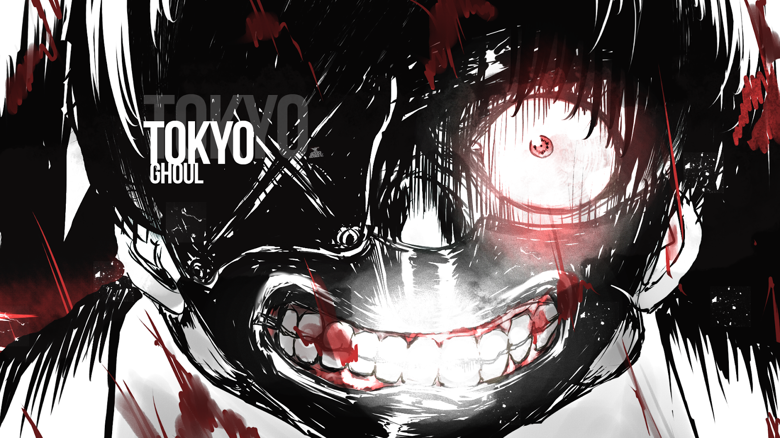 tokio ghul kaneki tapete,anime,schwarzes haar,mund,grafikdesign,illustration