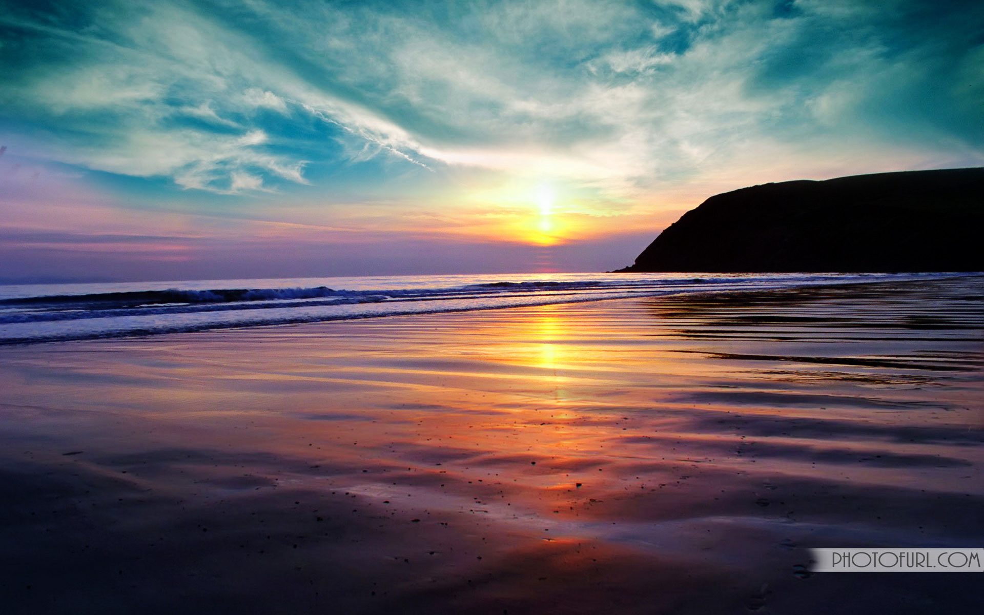 fondos de pantalla atractivos,cielo,horizonte,naturaleza,mar,puesta de sol