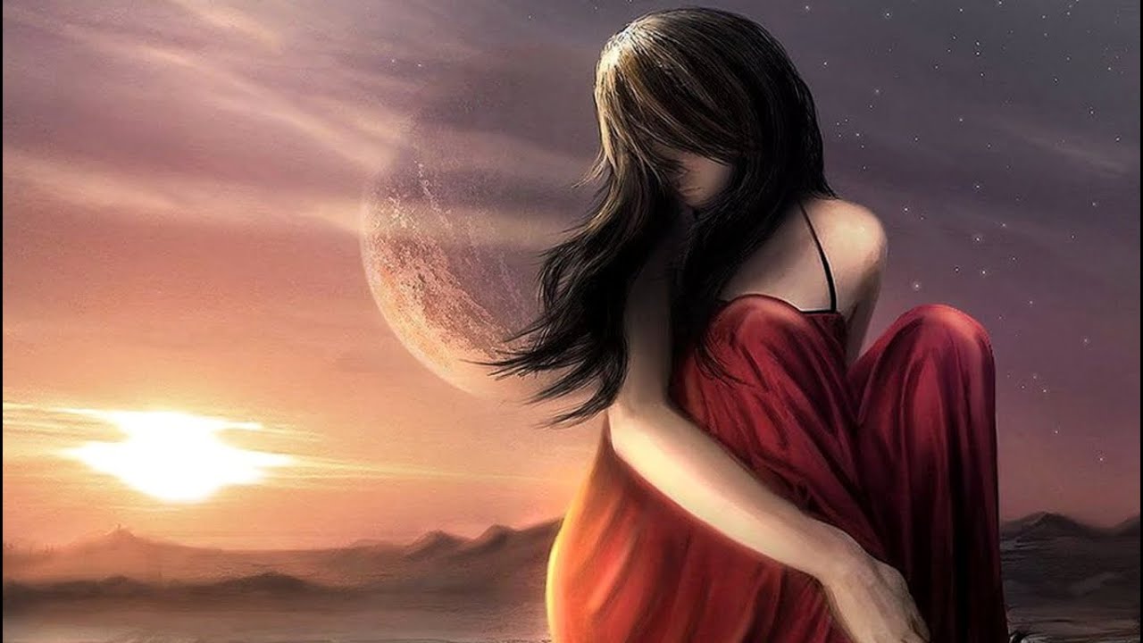 feeling wallpaper,cg artwork,sky,long hair,daydream,love