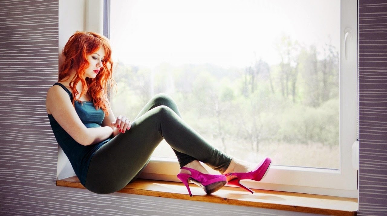 alone girl wallpaper,leg,sitting,footwear,high heels,pink