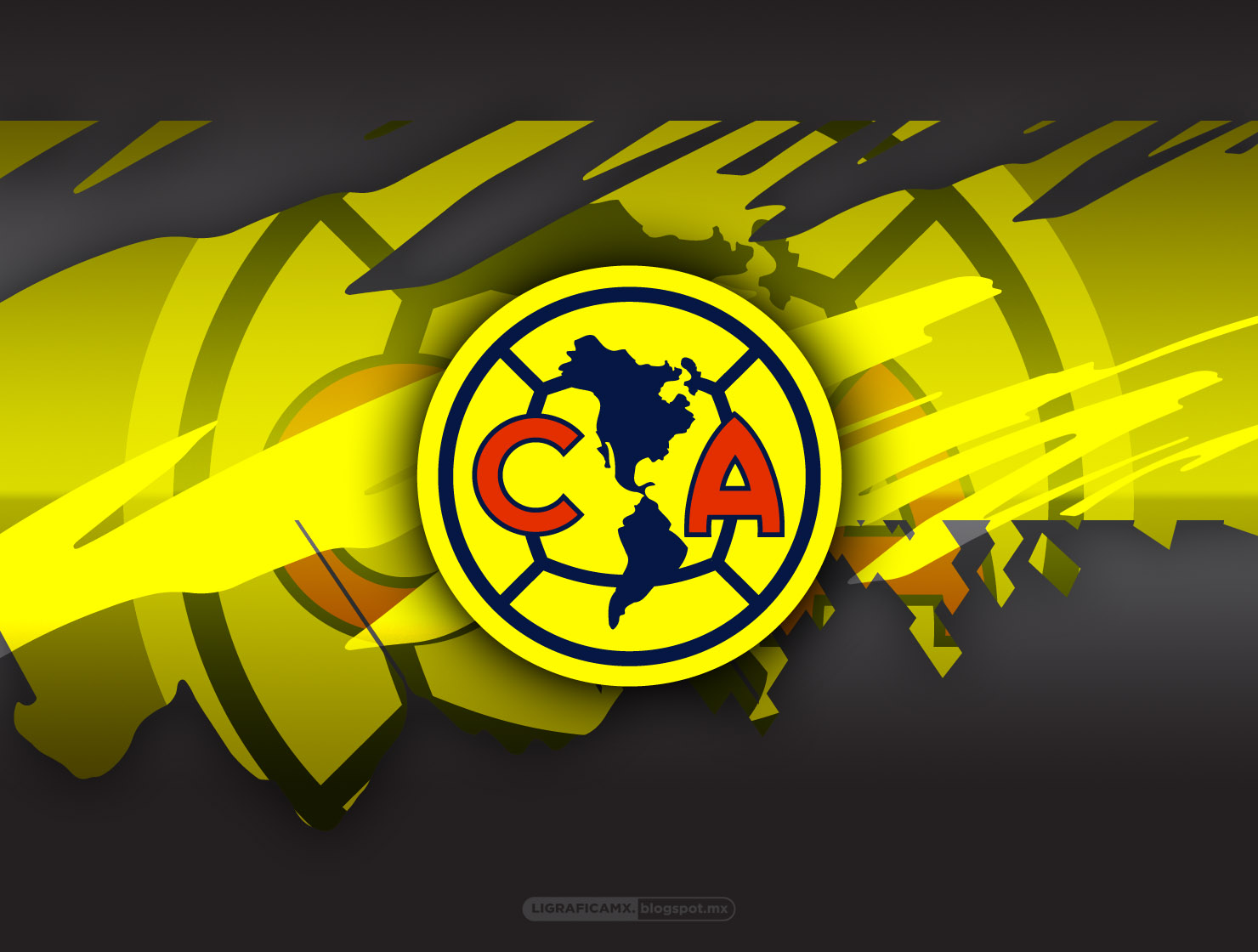 club america wallpaper,gelb,animation,grafikdesign,illustration,grafik