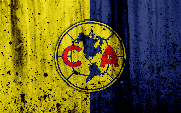 fond d'écran club america,bleu,jaune,rouge,drapeau,cercle