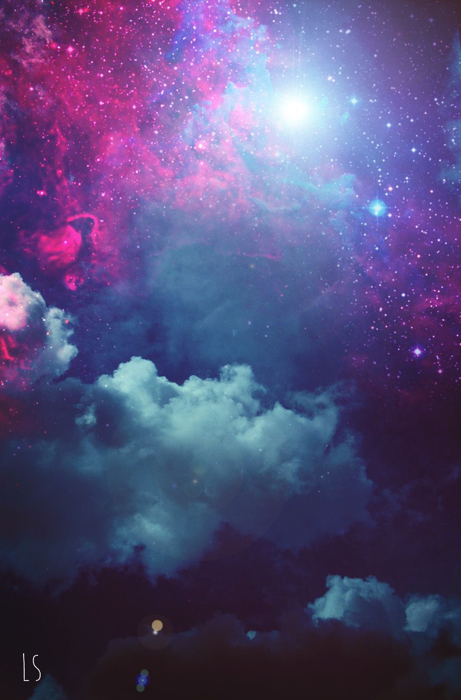 j5壁紙,空,バイオレット,紫の,雰囲気,星雲