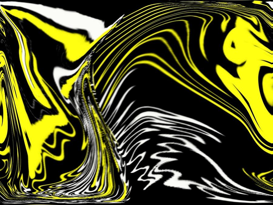 black and yellow wallpaper,yellow,illustration,graphic design,font,art