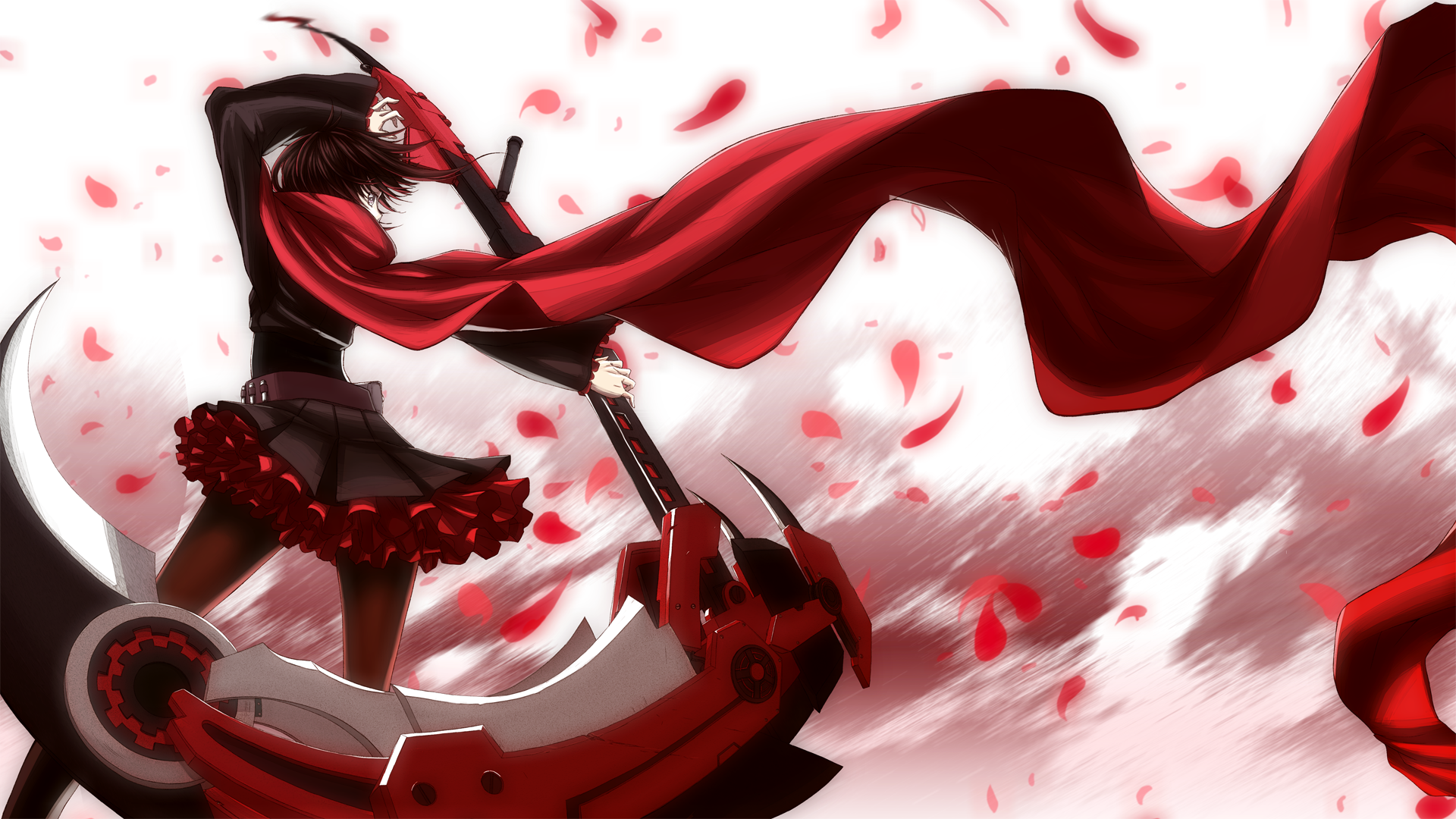 carta da parati rwby,rosso,cg artwork,anime,illustrazione,disegno grafico