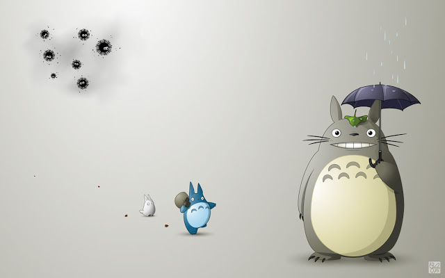 totoro wallpaper,illustration,animation,art