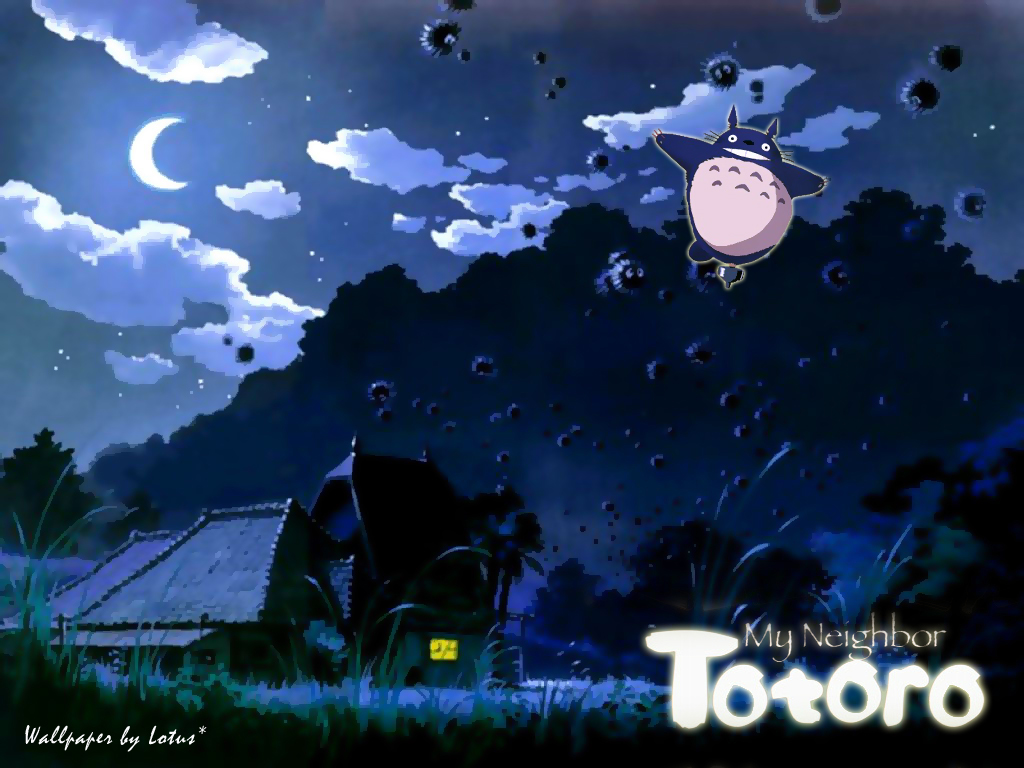 totoro tapete,himmel,atmosphäre,platz,animierter cartoon,illustration