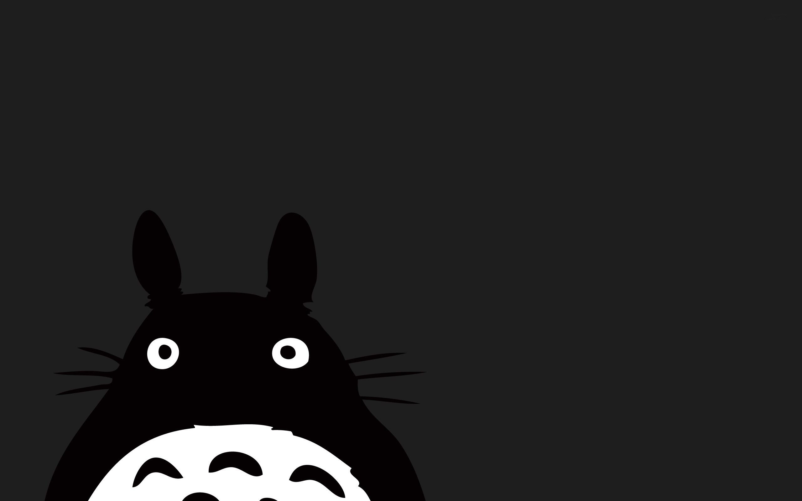 papel pintado totoro,negro,cabeza,dibujos animados,hocico,animación