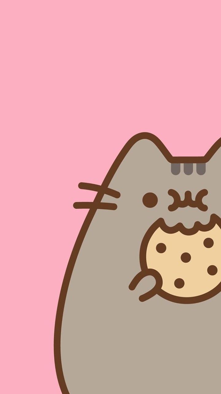 pusheen wallpaper,cartoon,illustration,clip art,animation,cookie