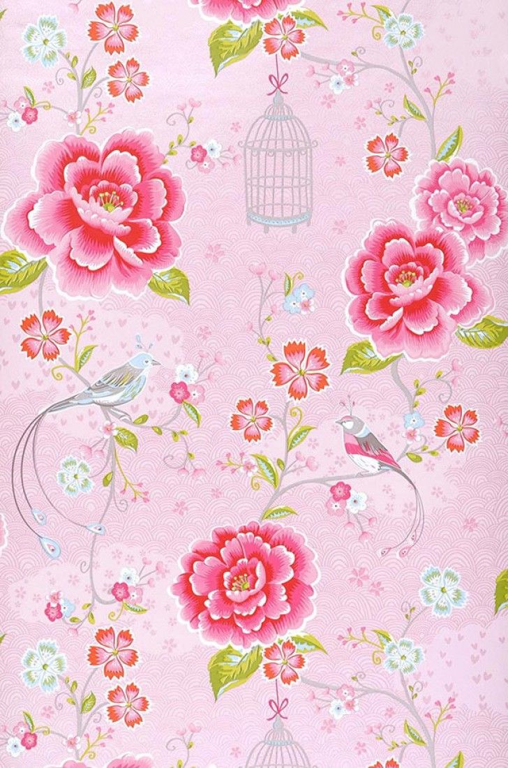 chic wallpaper,pink,floral design,botany,pattern,wallpaper