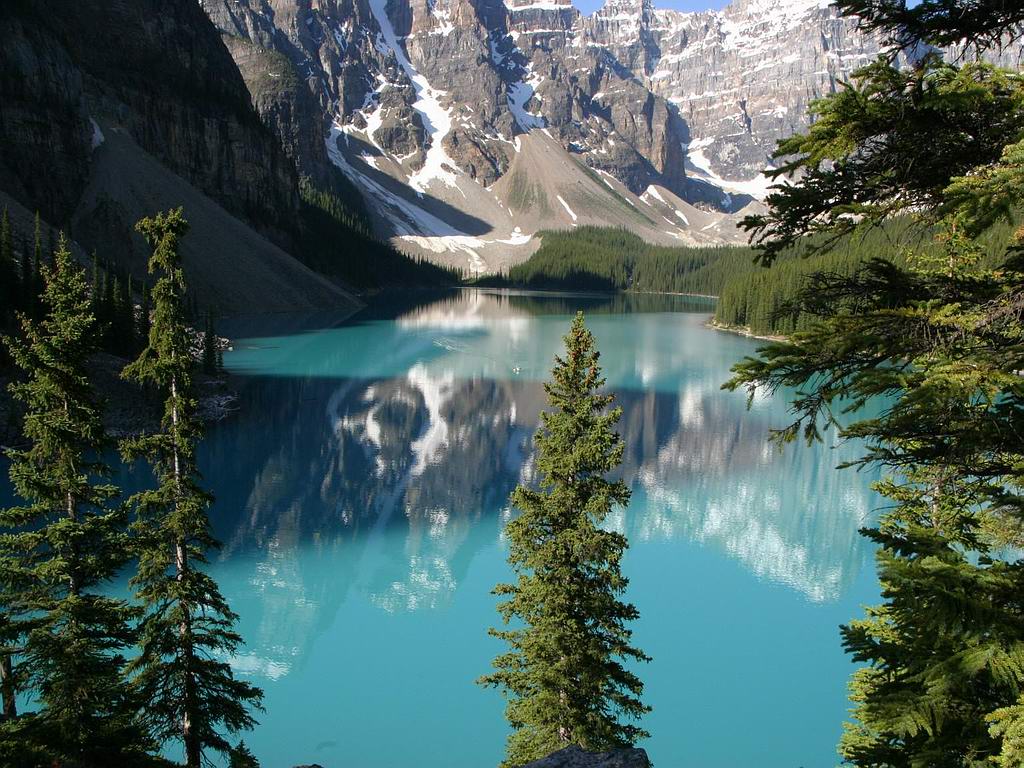 1024x768 wallpaper,natural landscape,nature,body of water,mountain,glacial lake
