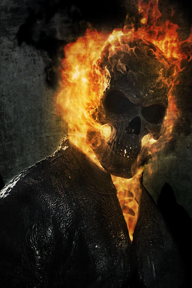 ghost live wallpaper,fictional character,fire,flame,movie,heat