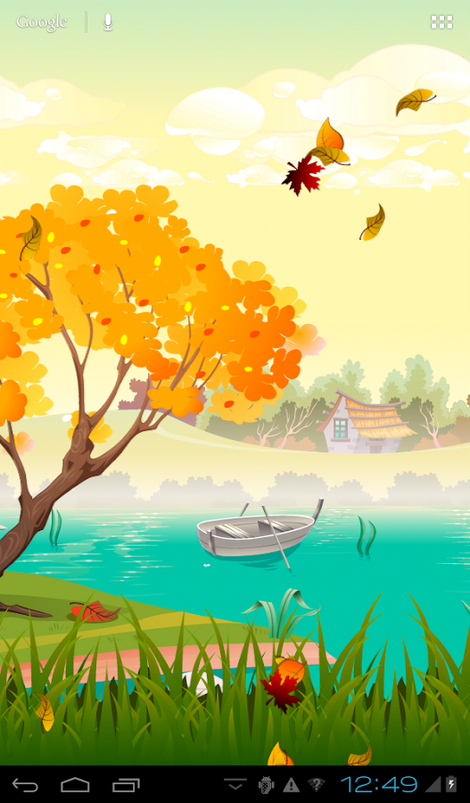 autunno live wallpaper,paesaggio naturale,natura,cielo,albero,paesaggio