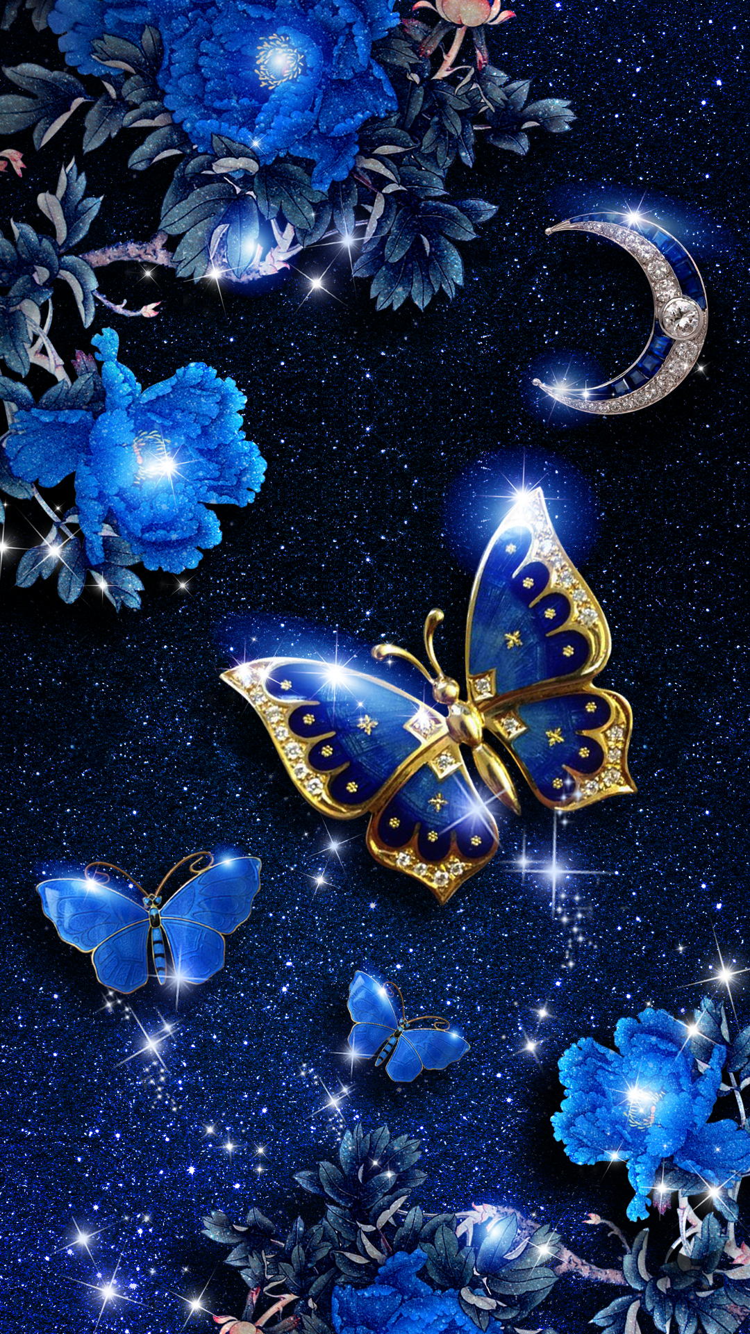 blume live wallpaper hd,blau,schmetterling,kobaltblau,insekt,motten und schmetterlinge