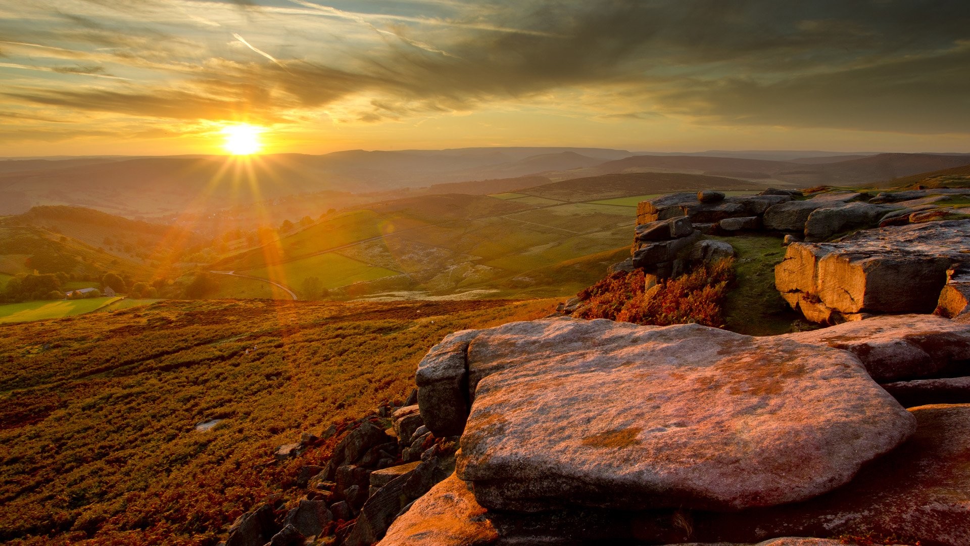 landscape wallpaper hd,sky,nature,natural landscape,rock,horizon