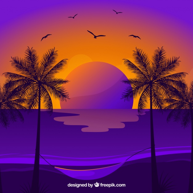 wallpaper de,sky,nature,sunset,palm tree,purple