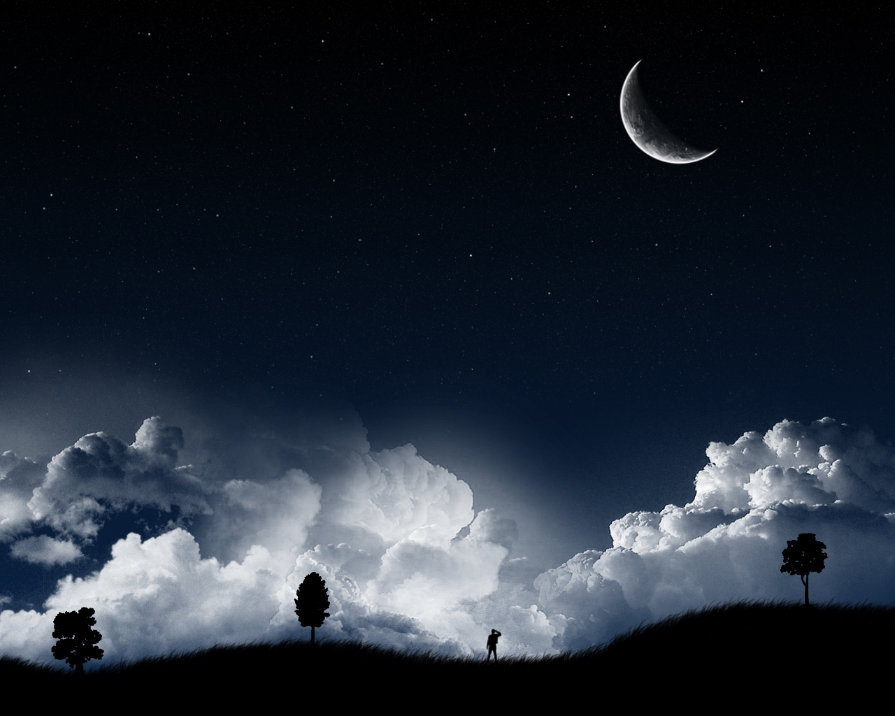 cool dark wallpapers,sky,nature,moon,cloud,moonlight