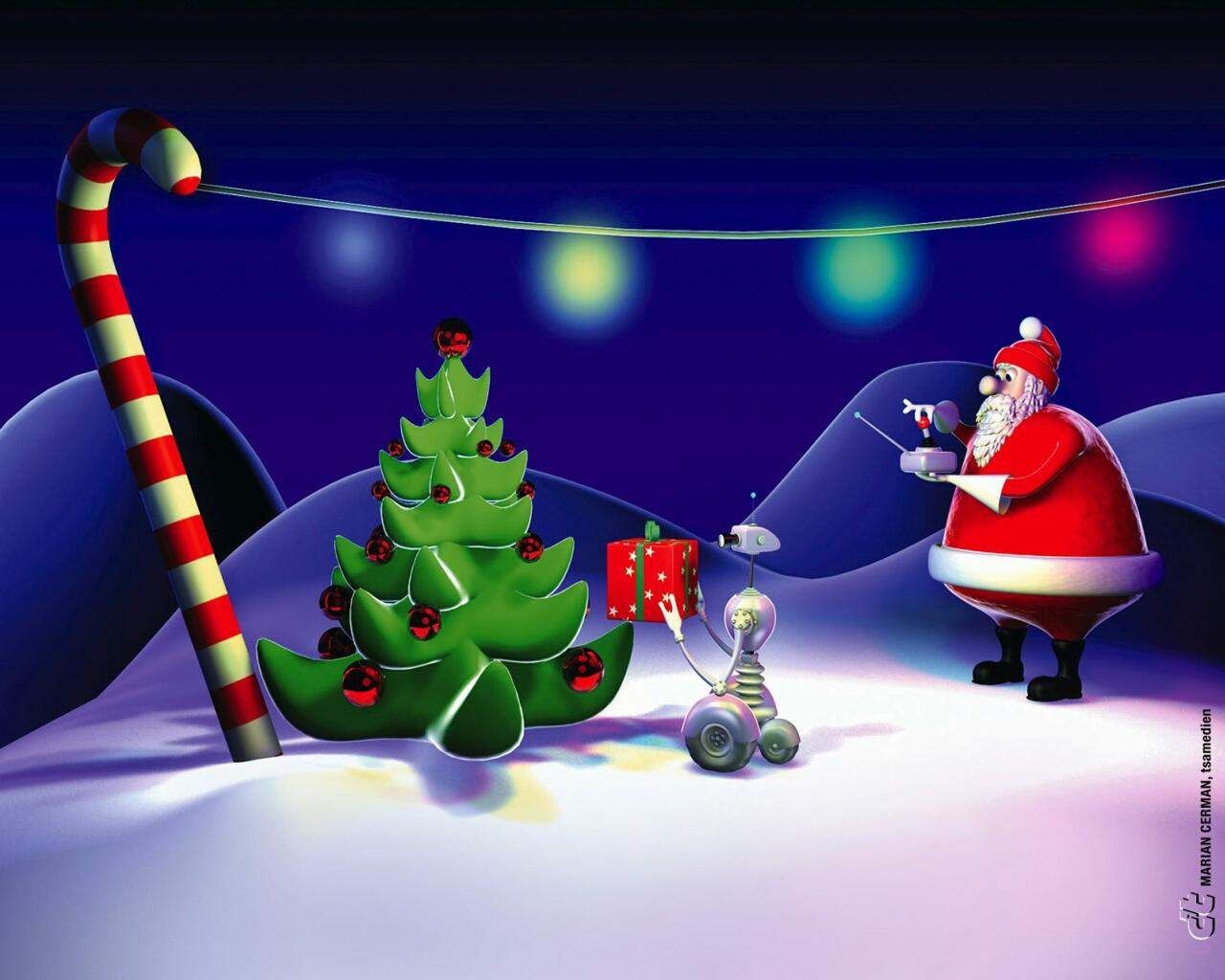 funny live wallpaper,christmas,santa claus,fictional character,christmas eve,event