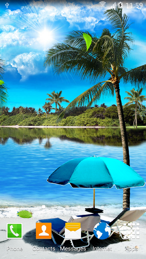beach live wallpaper,nature,natural landscape,vacation,tropics,palm tree