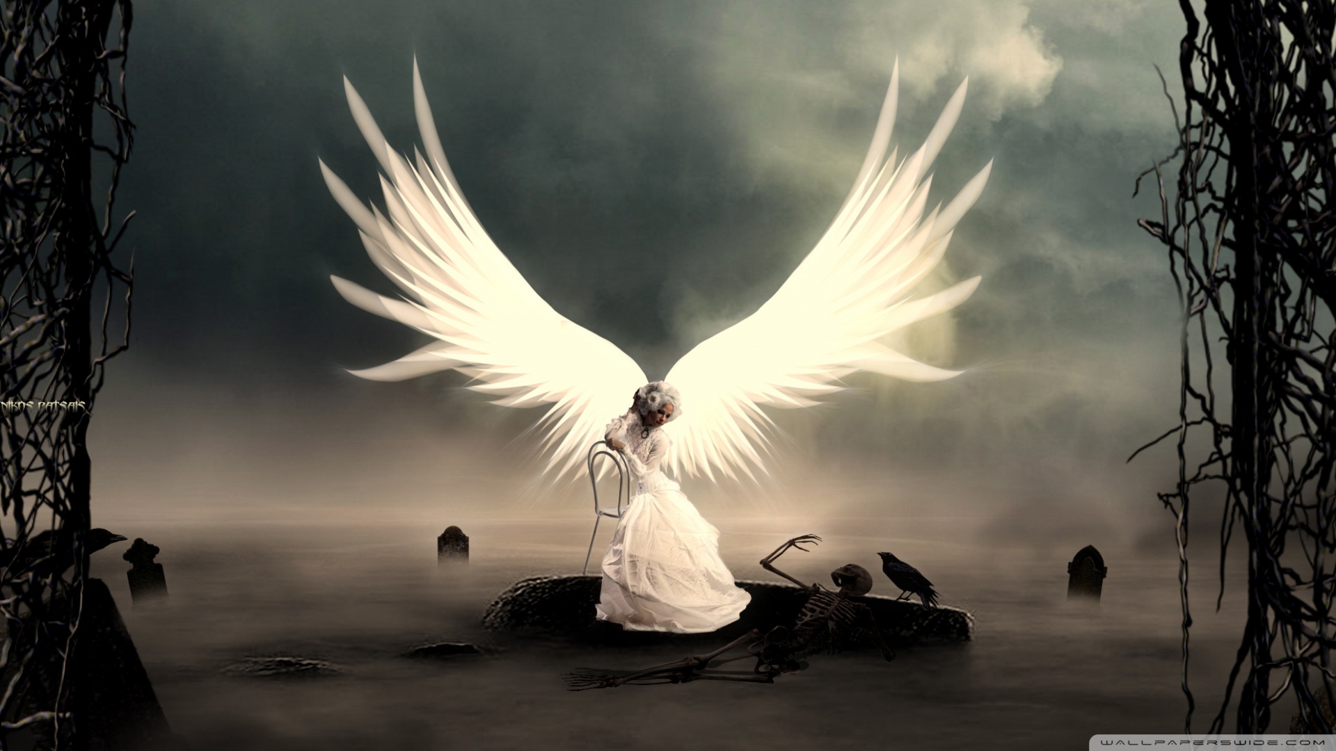 mon fond d'écran photo,ange,aile,plume,créature surnaturelle,personnage fictif
