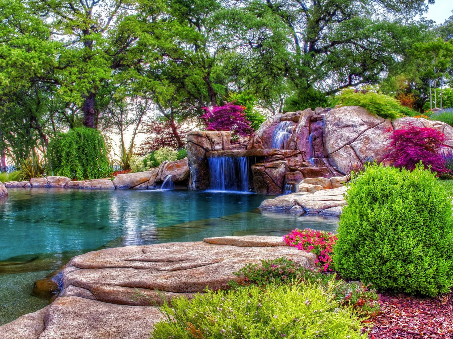 place wallpaper,natural landscape,nature,backyard,garden,pond