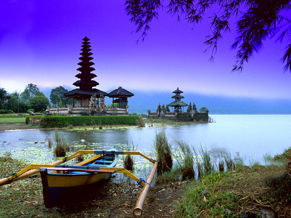 papier peint indonésie,paysage naturel,la nature,ciel,réflexion,lac