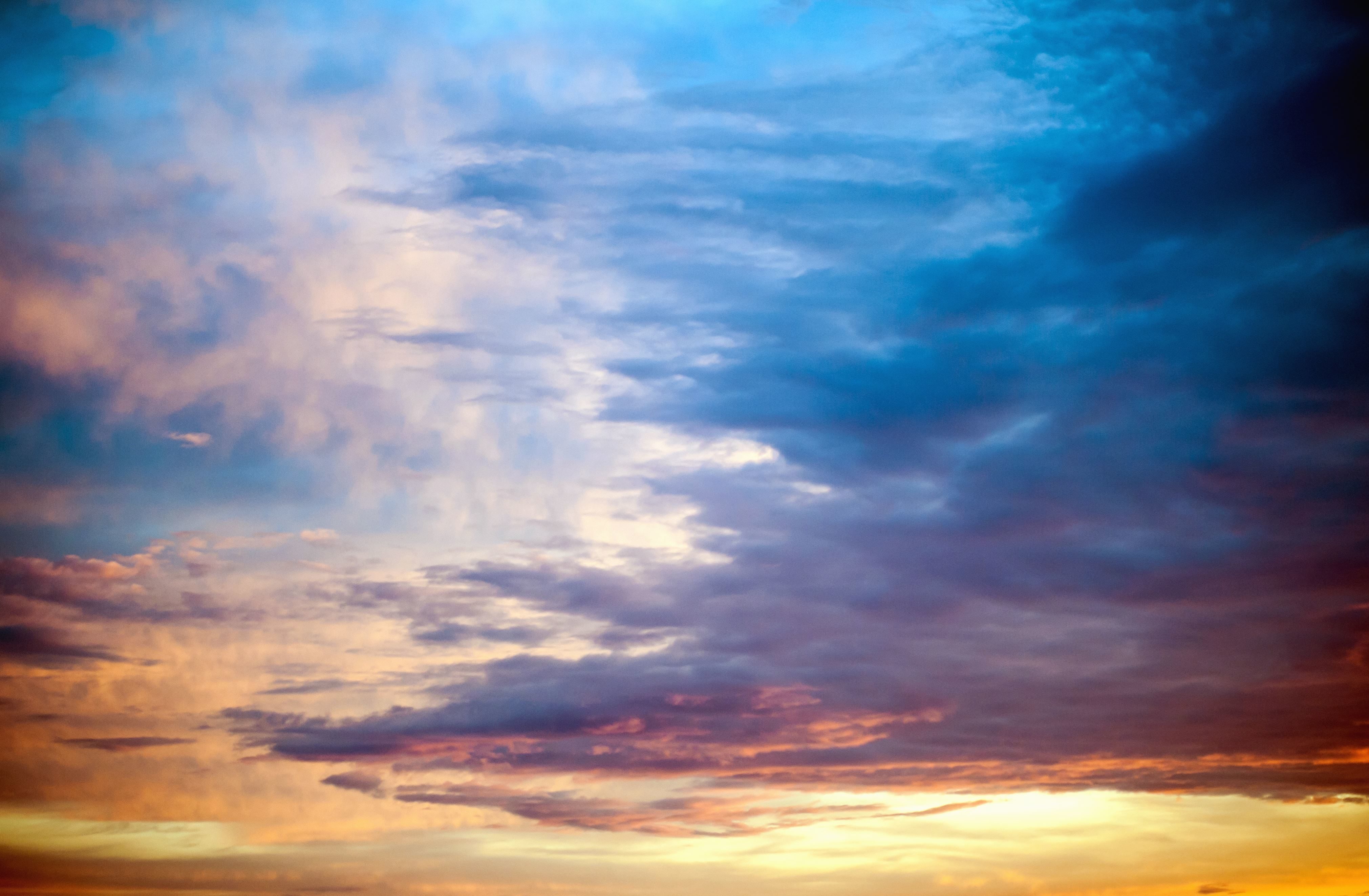 シエロの壁紙,空,雲,昼間,青い,残照