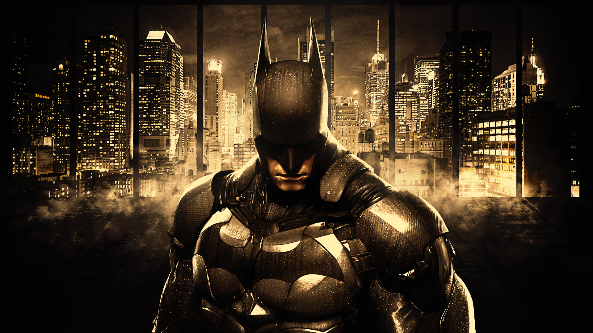 fond d'écran batman arkham knight,homme chauve souris,jeu d'aventure d'action,super héros,personnage fictif,ligue de justice