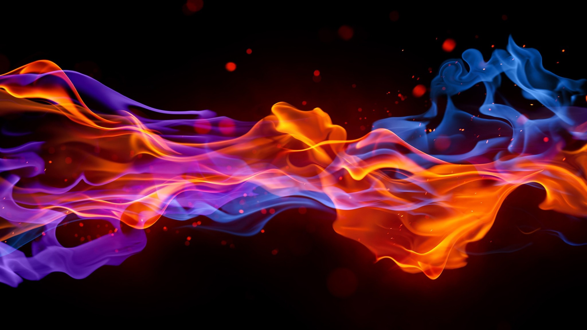wallpaper agua,water,flame,blue,red,geological phenomenon