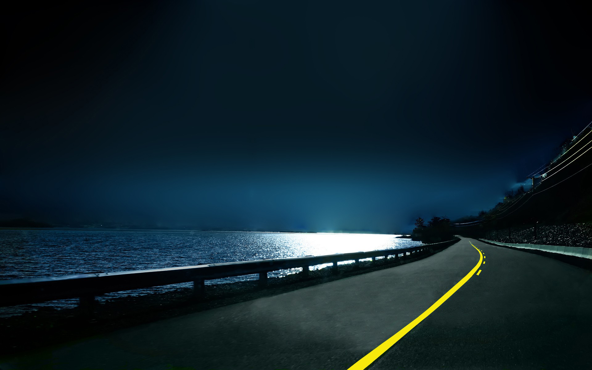 fondo de pantalla hq,cielo,azul,la carretera,noche,nube