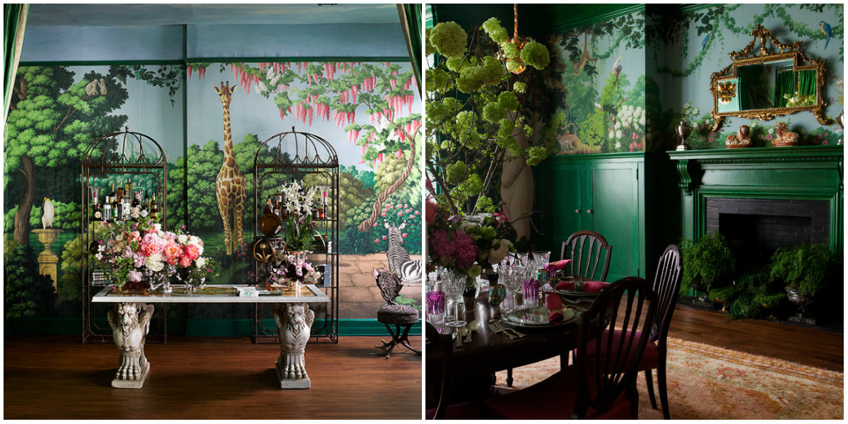 새로운 디자인 벽지,초록,방,인테리어 디자인,관엽 식물,가구