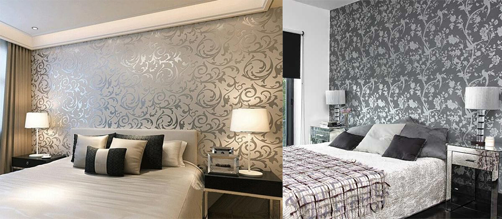 wallpaper design for bedroom,bedroom,room,wall,interior design,furniture