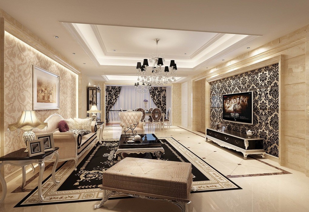 wallpaper designs for living room,living room,interior design,ceiling,room,property