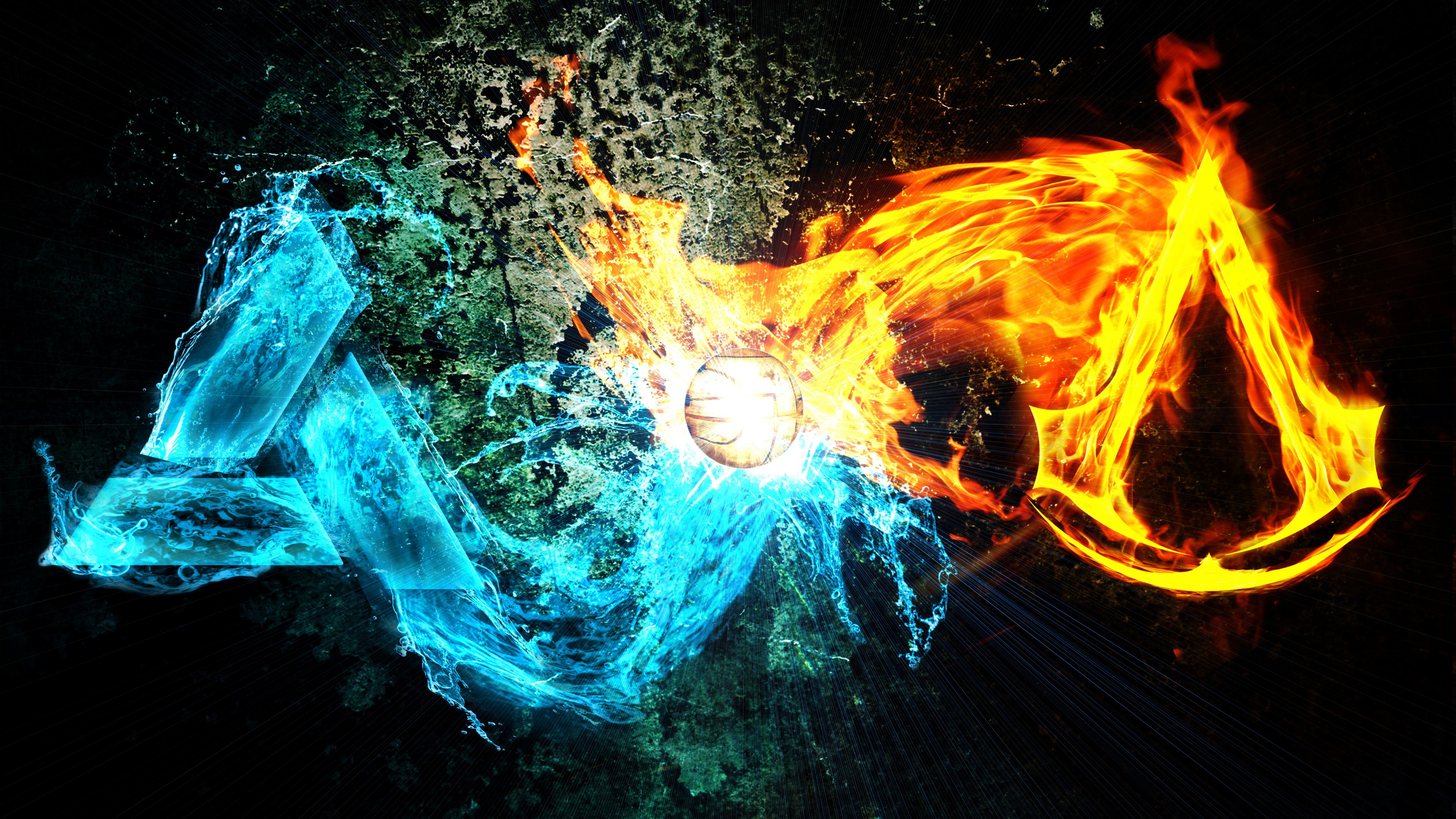 cool 4k wallpapers,flame,fire,water,heat,graphic design